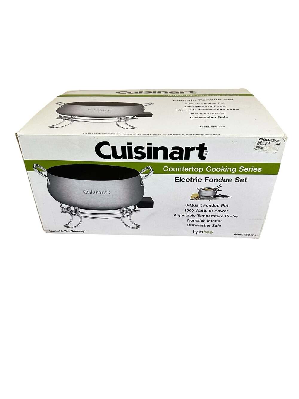 Cuisinart CFO-3SS Countertop Cooking Series Electric Fondue Set SKU K351 - Picture 2 of 5
